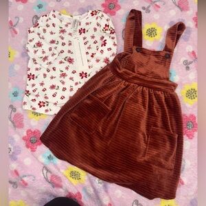 Toddler Girl Heartland Burrow 2T Jumper Dress Set